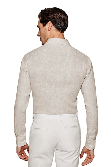 LIGHT BROWN SLIM FIT SHIRT 2