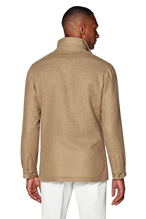MID BROWN RELAXED FIT SHIRT-JACKET 2