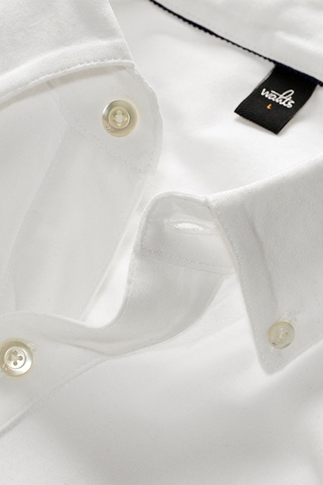 FLEMING | JERSEY BUTTON-DOWN SHIRT PURE WHITE 2
