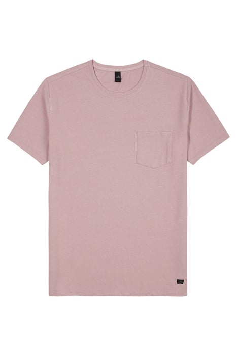 PARKER | STRETCH LINEN T-SHIRT SILVER PINK 1