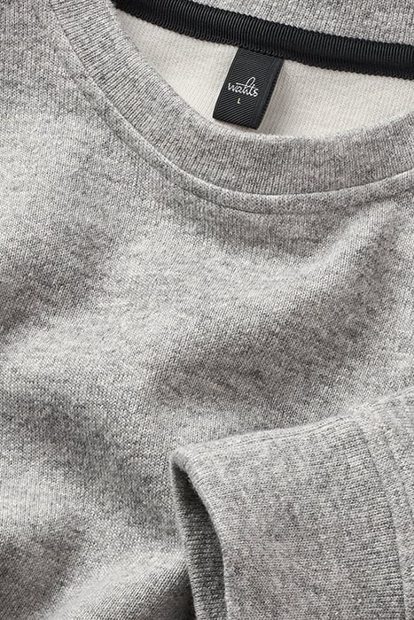 GUNNER | COTTON CASHMERE SWEATER LIGHT GREY MELANGE 2