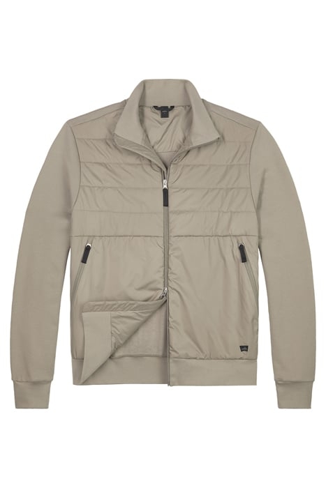 GRIFFIN | QUILTED SWEAT JACKET SLATE BEIGE 2
