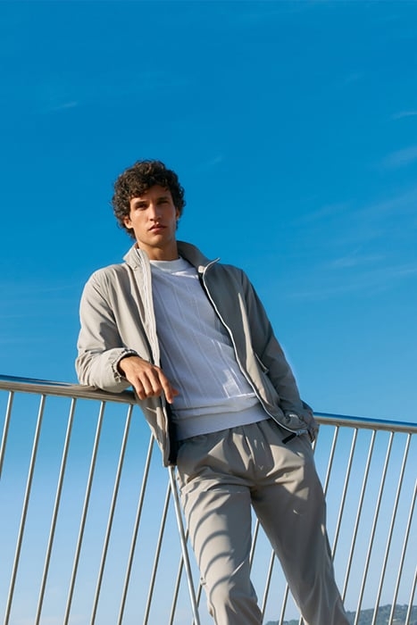 COLLINS | TECH STRETCH TRAVEL JACKET SLATE BEIGE 4