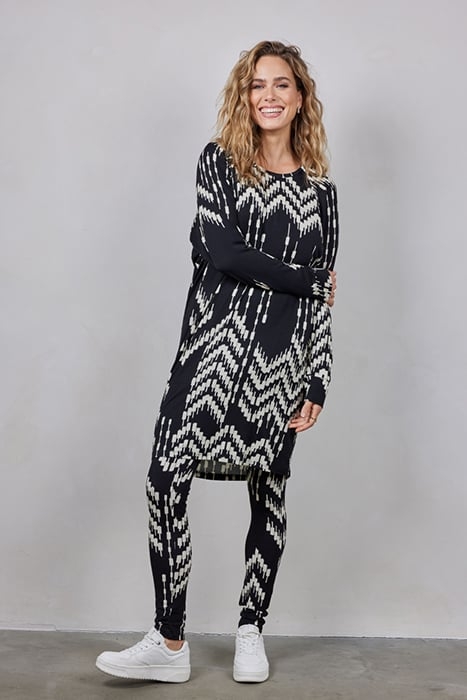 BASIC LEGGINGS PRINT BLACK WITH OFFBEAT PRINT 5