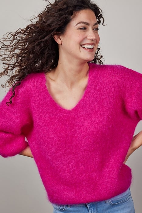 MOHAIR PULLOVER MIRA RASPBERRY PINK 4