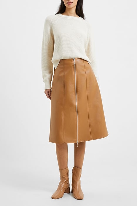 CLAUDIA PU SKIRT BROWN 7