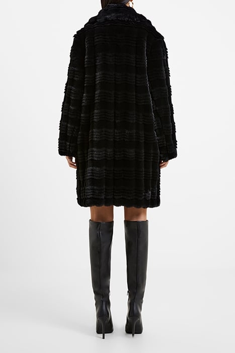 DARYN FAUX FUR COAT BLACK 3