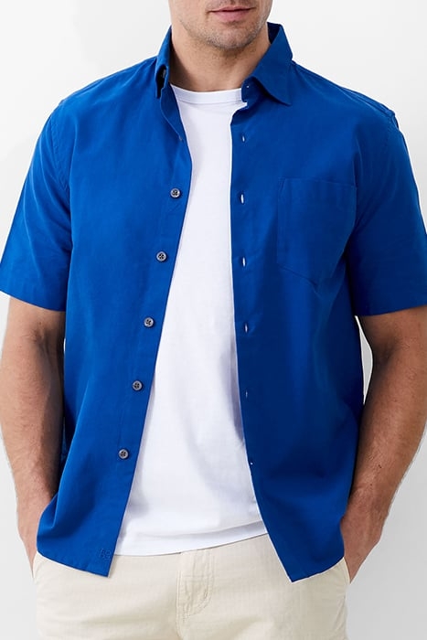 SHORT SLEEVE OXFORD SHIRT BLUE 1