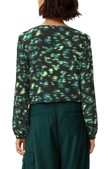 COMMA BLOUSES GREY/BLACK 2