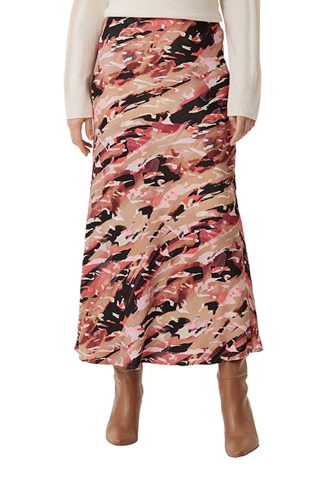 COMMA SKIRTS BROWN AOP 1