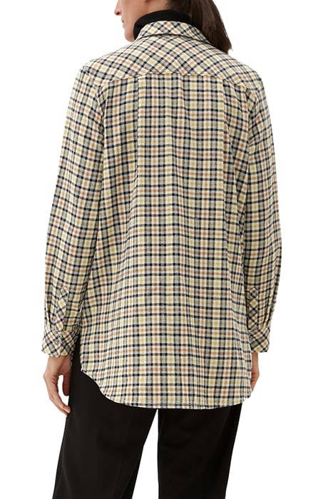 S.OLIVER BLOUSES BROWN CHECK 2