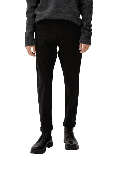 S.OLIVER PANTS GREY/BLACK 1