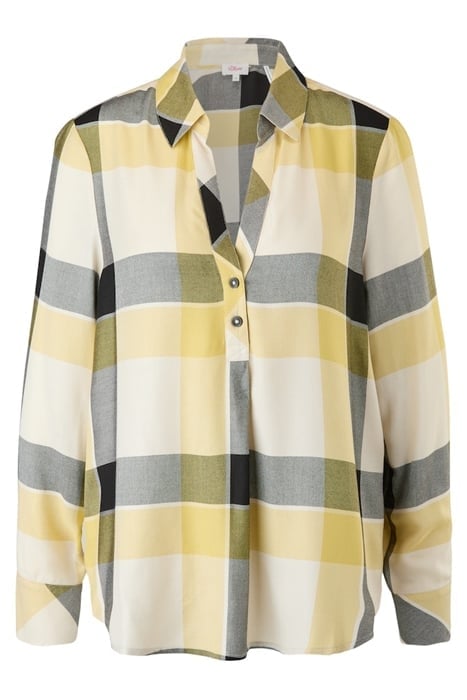 S.OLIVER BLOUSES BROWN CHECK 1