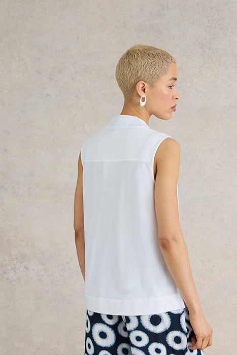 CELIA JERSEY MIX SHIRT BRILLIANT WHITE 2