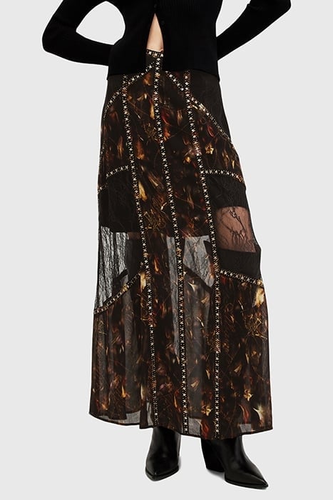 BRYN EMB SKIRT KATERI BLACK 1