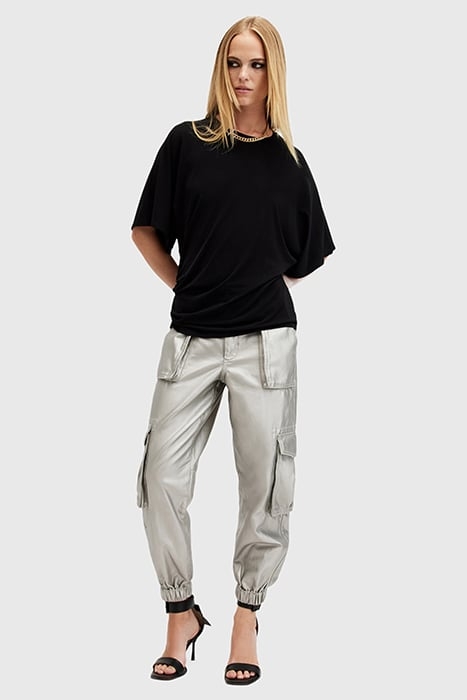 FREDA COATED TROUSER SAGE GREEN 3