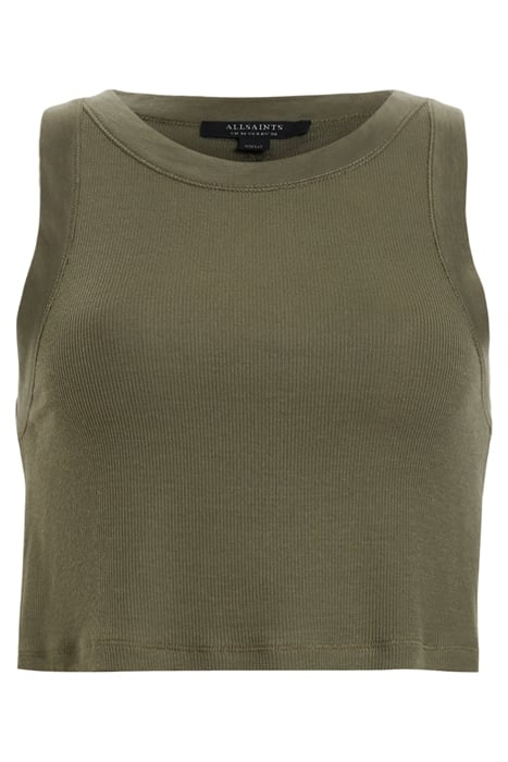 RINA CROPPED TANK TARMAC GREEN 4