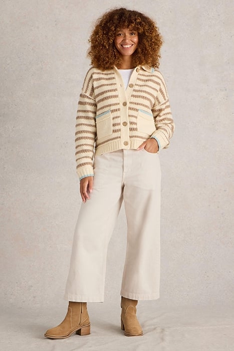 TIA WIDE LEG CROP JEAN NATURAL WHITE 1