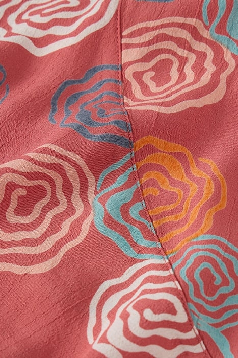 SARA MAXI SKIRT PINK PRINTED 2