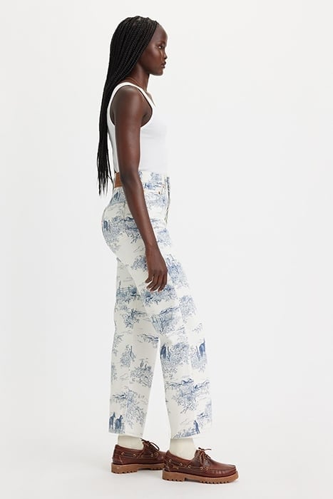 RIBCAGE STRAIGHT JEANS PANT WHITE 4