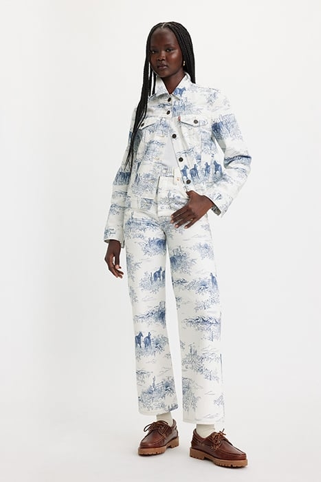 RIBCAGE STRAIGHT JEANS PANT WHITE 5