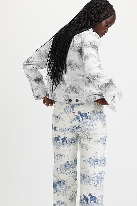 RIBCAGE STRAIGHT JEANS PANT WHITE 6