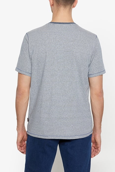 LUKESI PRINT STRIPE TEE BLUE AUTUMN 2