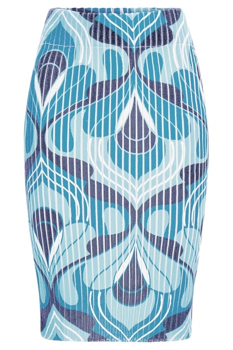 GINGER RIB PRINTED EMERALD CITY MINI SKIRT PRINT 4