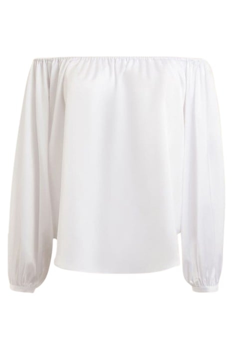 CANDICE OFF SHOULDER TRUE WHITE BLOUSE 4