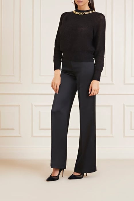 NUVOLA LS CHAIN SWTR JET BLACK A996 1