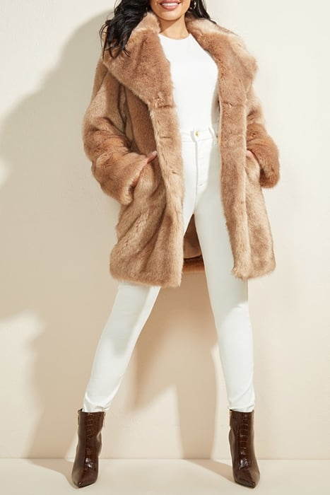 GWENDA COAT MARFA LIGHT FAUX FUR MULTI 3