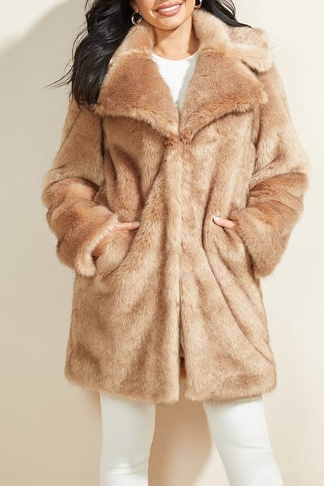 GWENDA COAT MARFA LIGHT FAUX FUR MULTI 1
