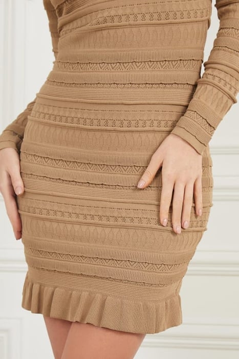 BETH SWEATER DRESS MACCHIATO MULTI 7