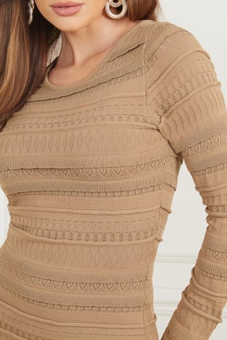 BETH SWEATER DRESS MACCHIATO MULTI 6