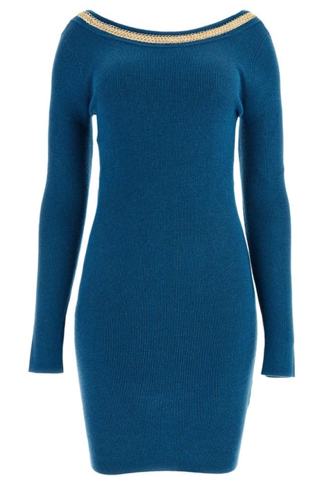 JULIA CHAIN DRESS BLUE OPAL 3