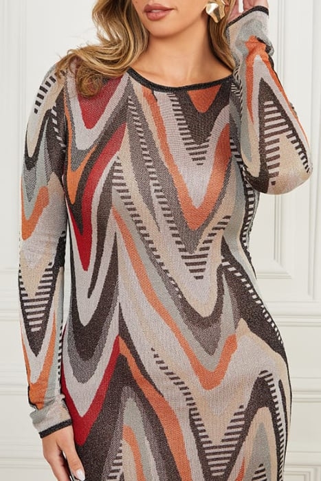 SCARLETT SHORT DRESS HIGHLOW ALL OVER JACQ 5