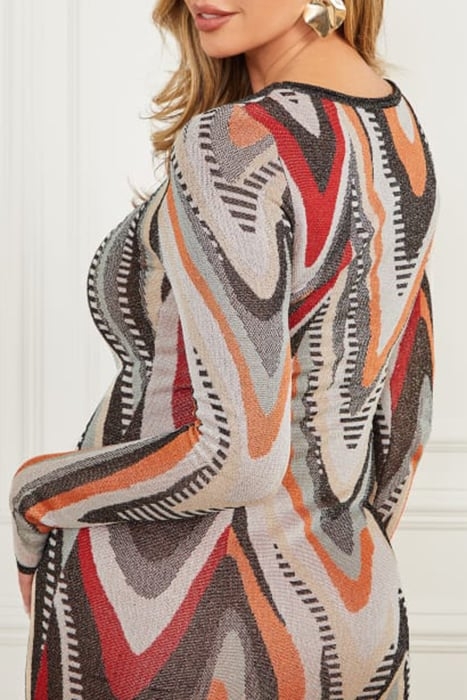 SCARLETT SHORT DRESS HIGHLOW ALL OVER JACQ 6