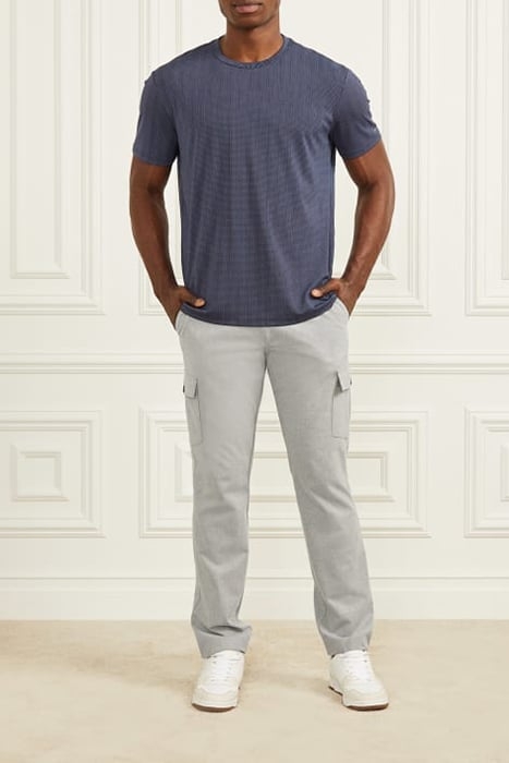 MARCIANO BY GUESS LOGO -SHIRT BLUE NAVY STICK BASIC PRINT 3