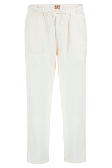 BOWIE DRAW CORD PANT PEARL WHITE MULTI 4