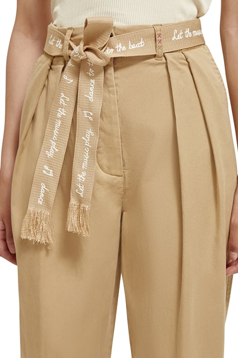 FAYE - HIGH RISE RELAXED TAPERED LEG PAPER BAG UTILITY PANTS 7