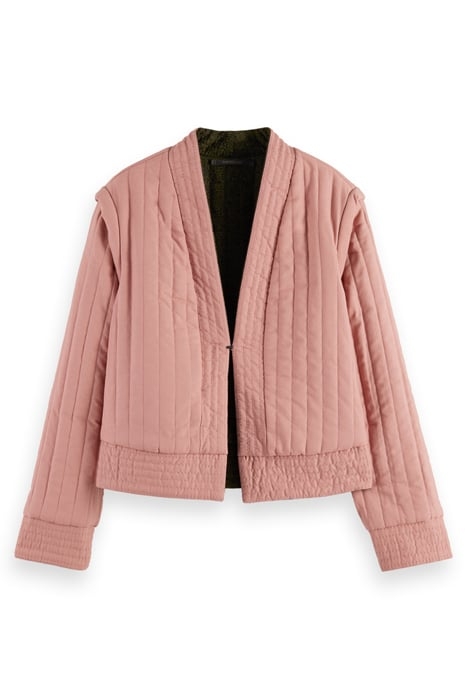 QUILTED REVERSIBLE JACKET LEOPARD SPOT GREEN 7