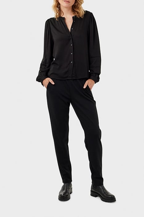 BLOUSE WOVEN LONG SLEEVES 22002037 BLACK 3