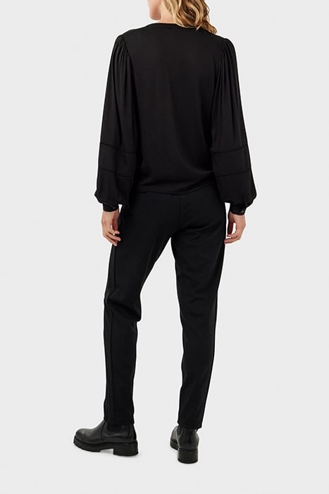 BLOUSE WOVEN LONG SLEEVES 22002037 BLACK 4
