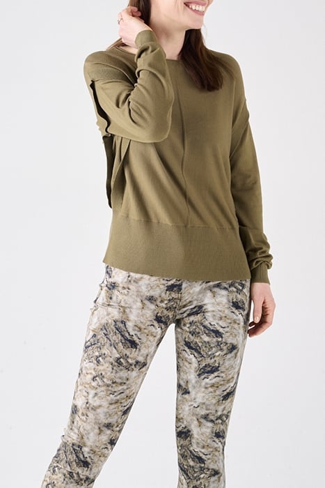 TROUSER WOVEN LONG 24001846 MILITARY OLIVE 6