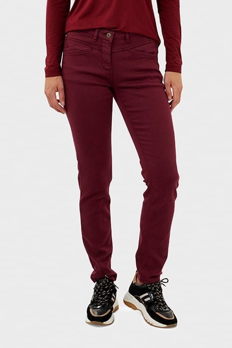TROUSER WOVEN LONG 24001851 CABERNET 1