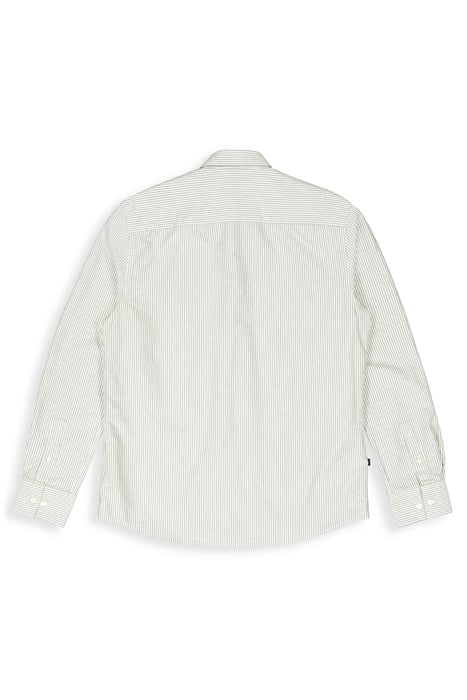 AIDAN OXFORD STRIPE SHIRT LAVA 4