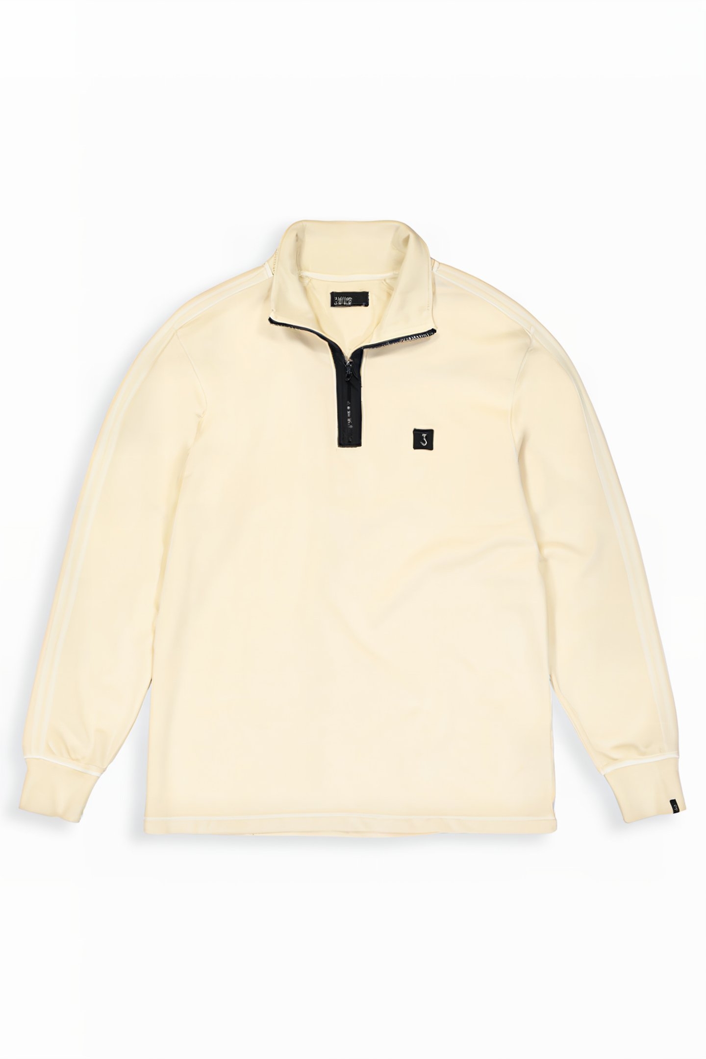 ALOIS HALF ZIP SWEAT BEIGE GREY 3