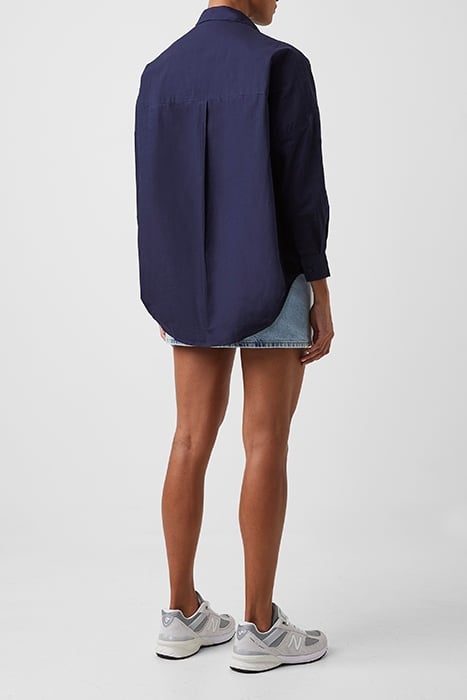 RHODES POPLIN POPOVER SHIRT BLUE 3