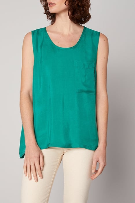 ROUND COLLAR SLEEVELESS OVERSIZE TOP RIVIERA 1