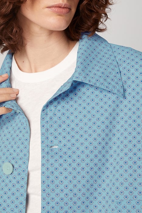 SLEEVELESS JACKET WITH SHIRT COLLAR PRINTED BERTHE 5